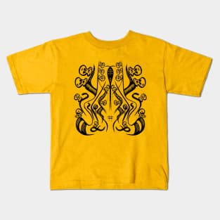 Tribal skulls alt Kids T-Shirt